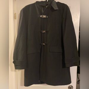 Kenneth Cole woman’s wool blend hooded coat large